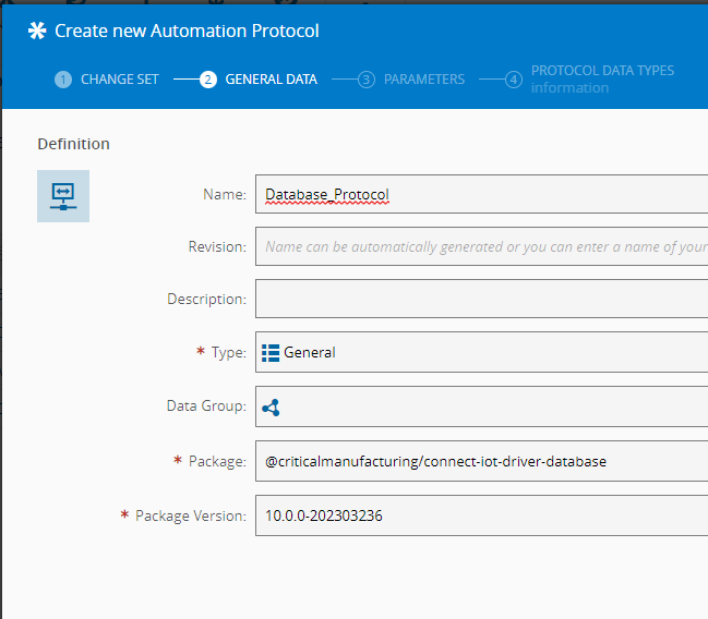 Automation Protocol - General Data