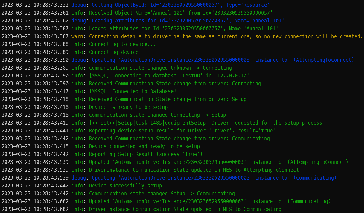 Automation Running - Connect to database