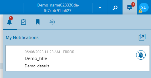 Execute DEE Create Notification