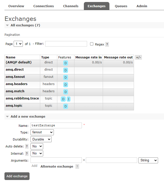 Create Exchange