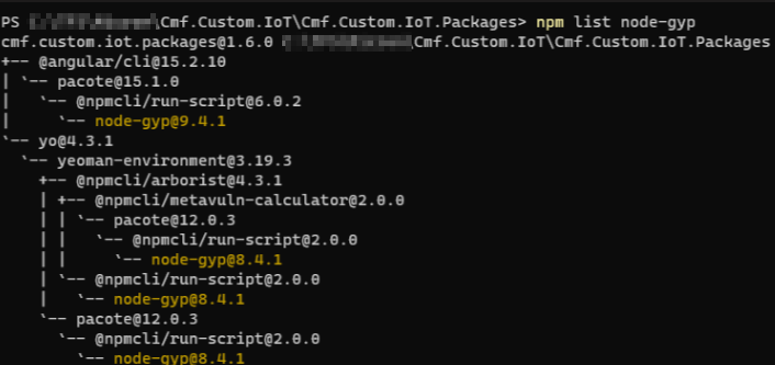 Node-Gyp version