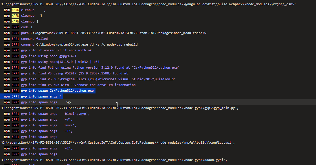 Pipeline error