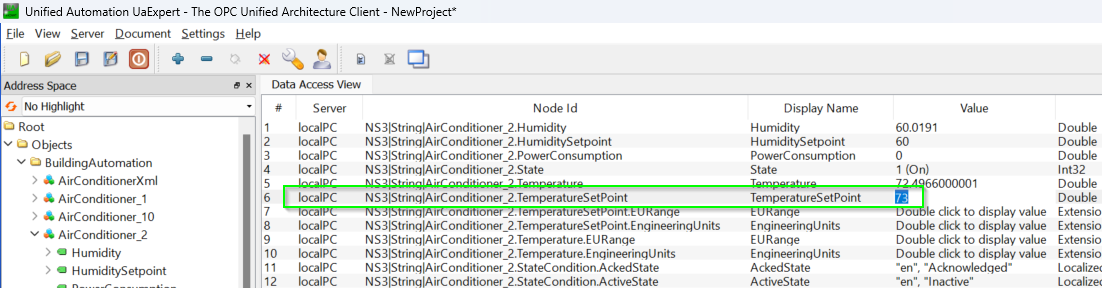 SetPointChangeExample