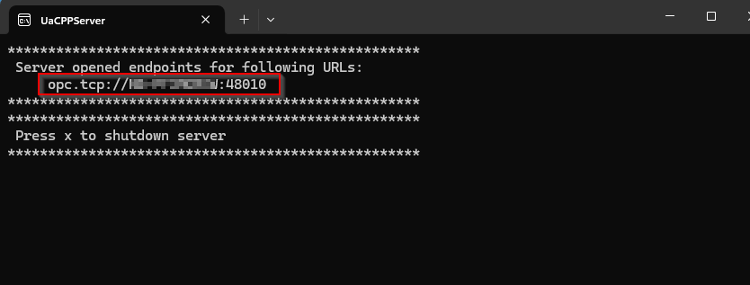 UaCPPServer