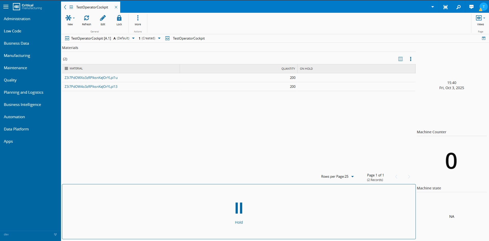 Message Bus Demo Cockpit