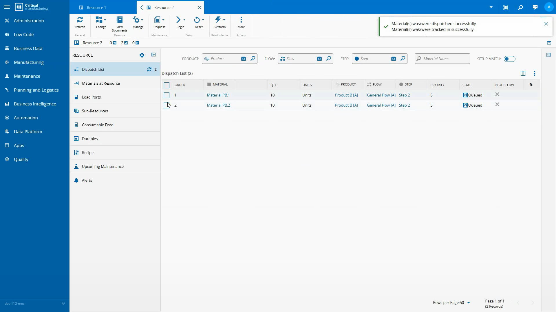 Line Clearance Resource 2 example