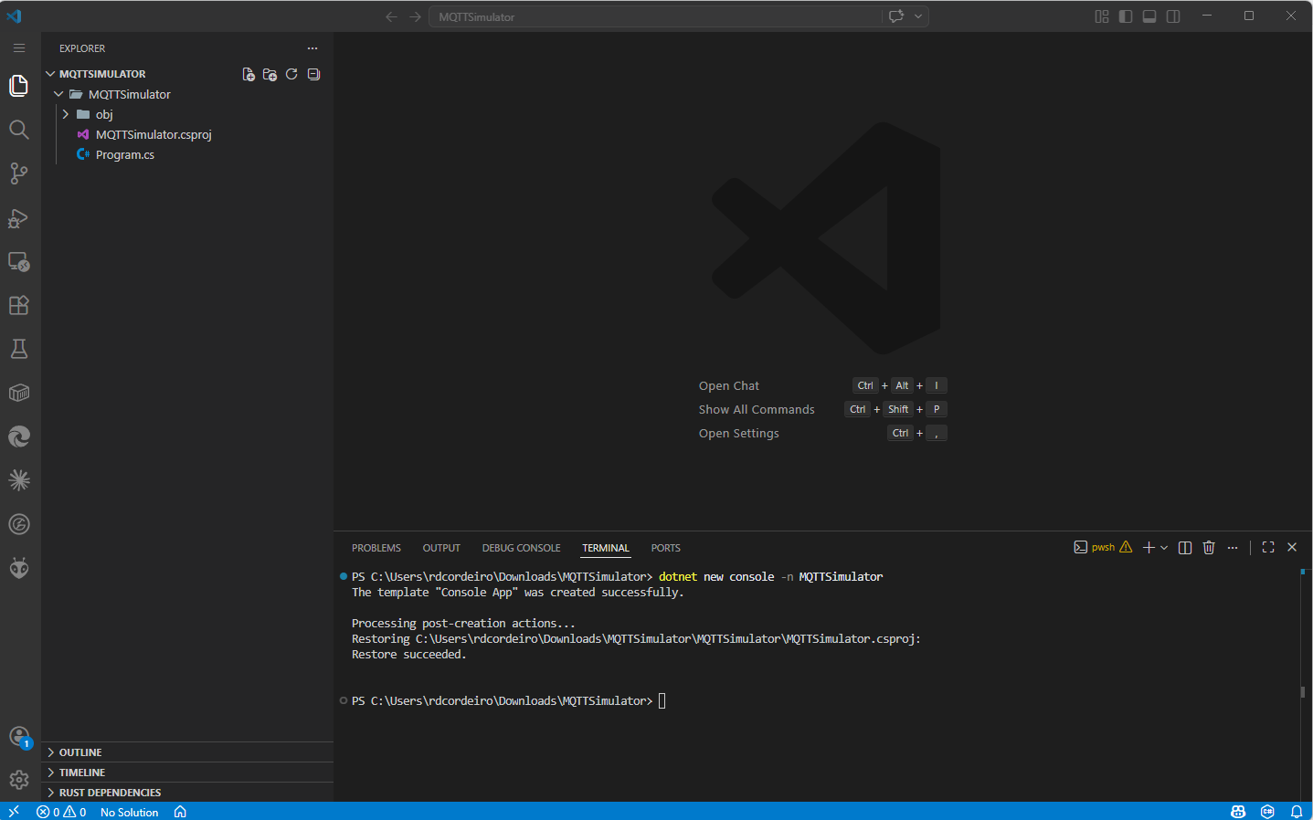 New console application