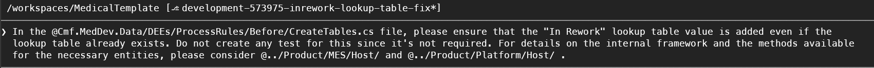 In Rework Code Prompt