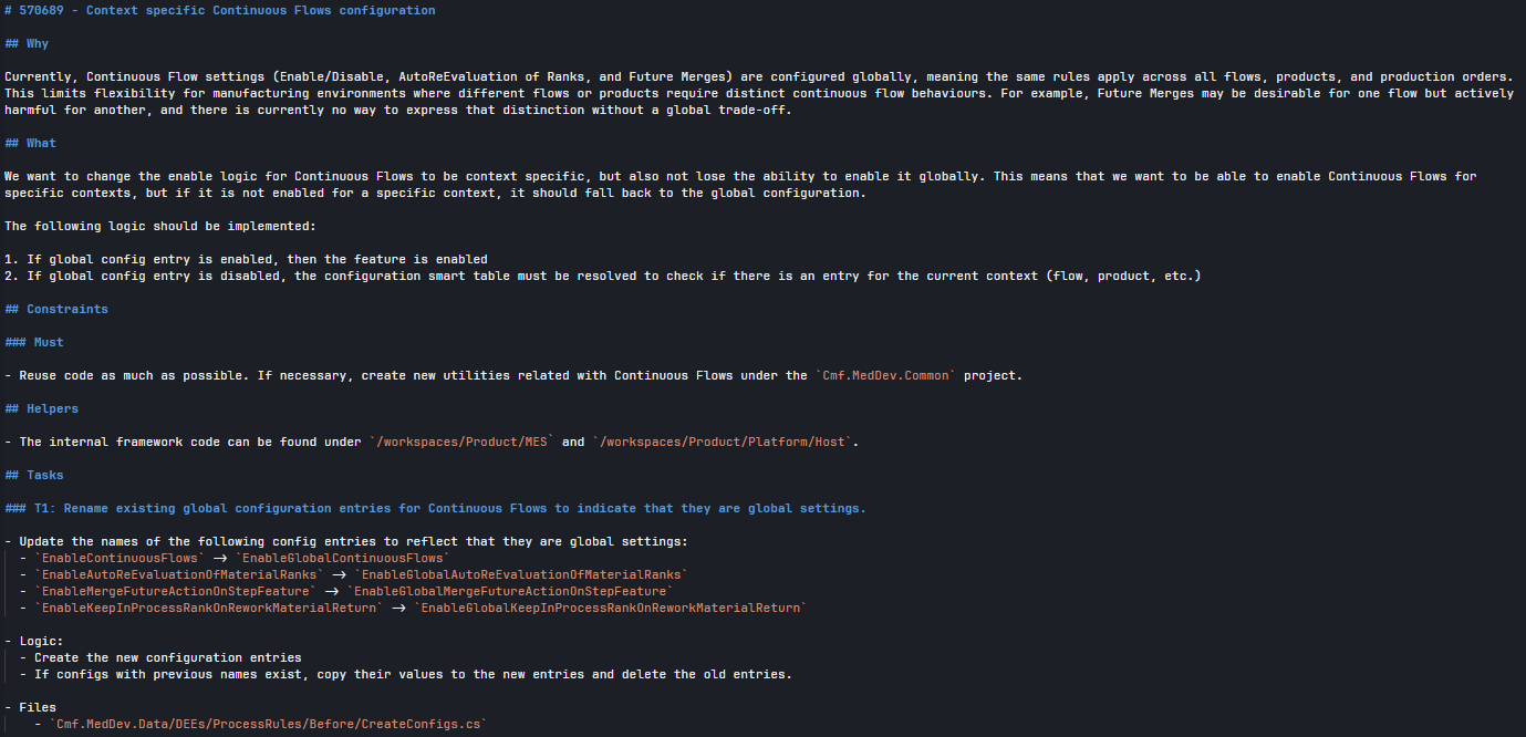 Spec Document Snippet