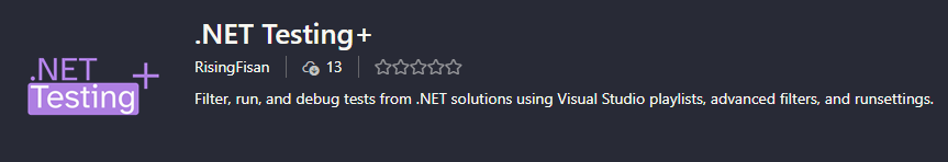 .NET Testing+ VS Code extension header